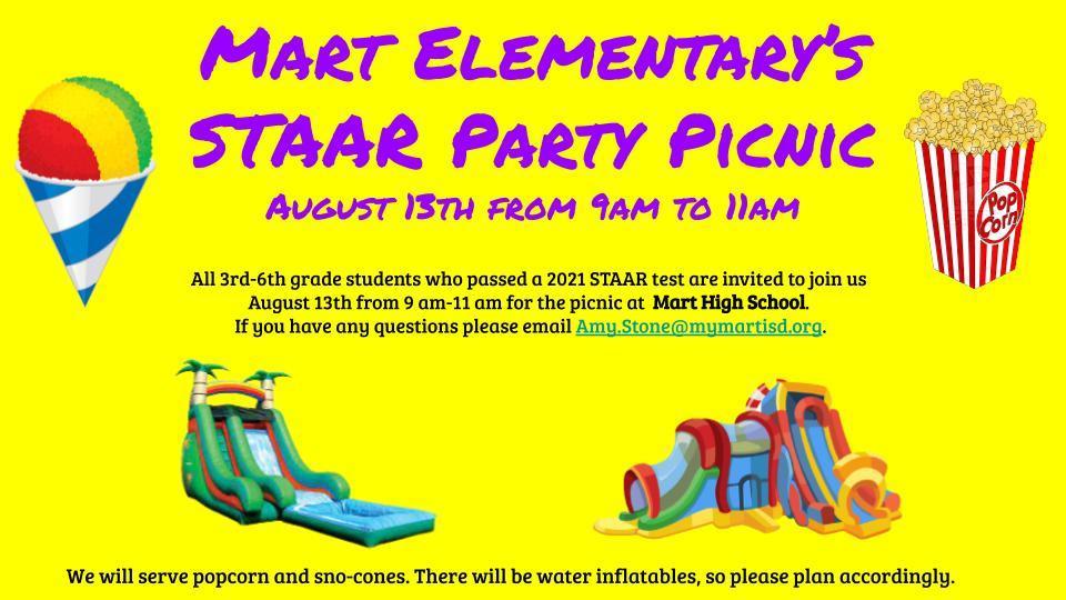STAAR Party Picnic