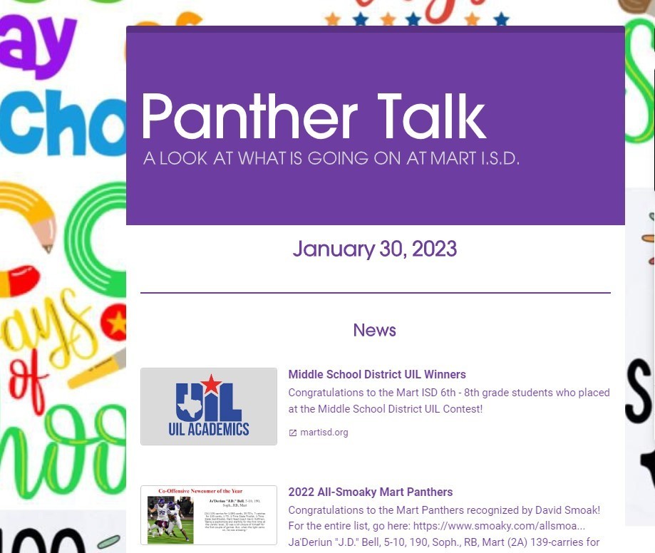 panther talk